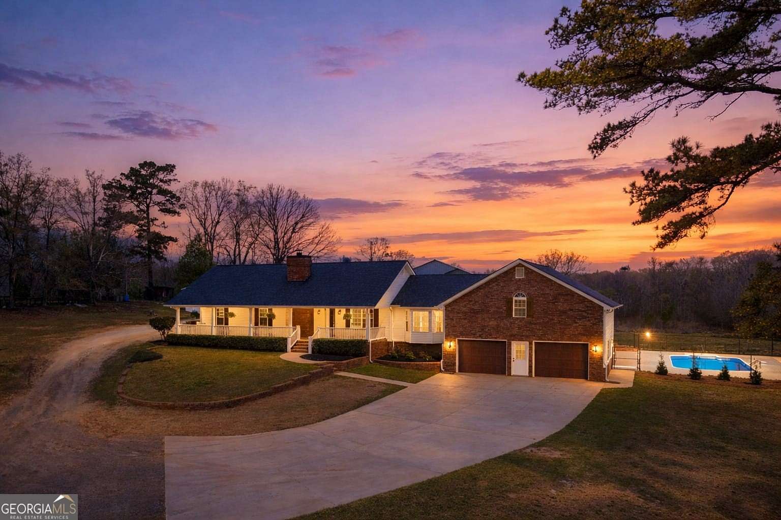 6.36 Acres of Land with Home for Sale in Senoia, Georgia