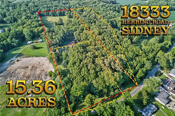 6.19 Acres of Land with Home for Sale in Sidney, Ohio