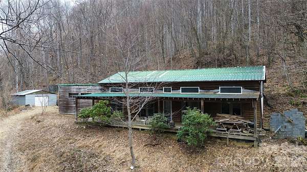 12.6 Acres of Land with Home for Sale in Hot Springs, North Carolina