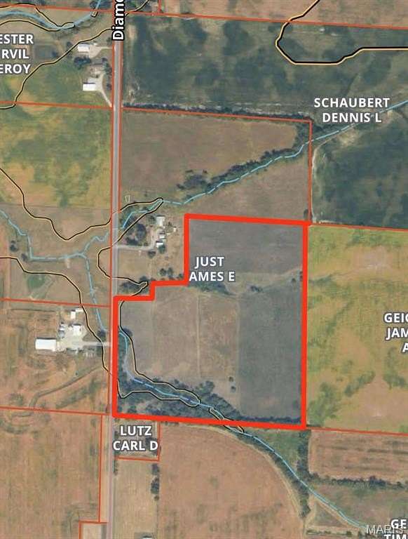 34.5 Acres of Agricultural Land for Auction in Sandoval, Illinois