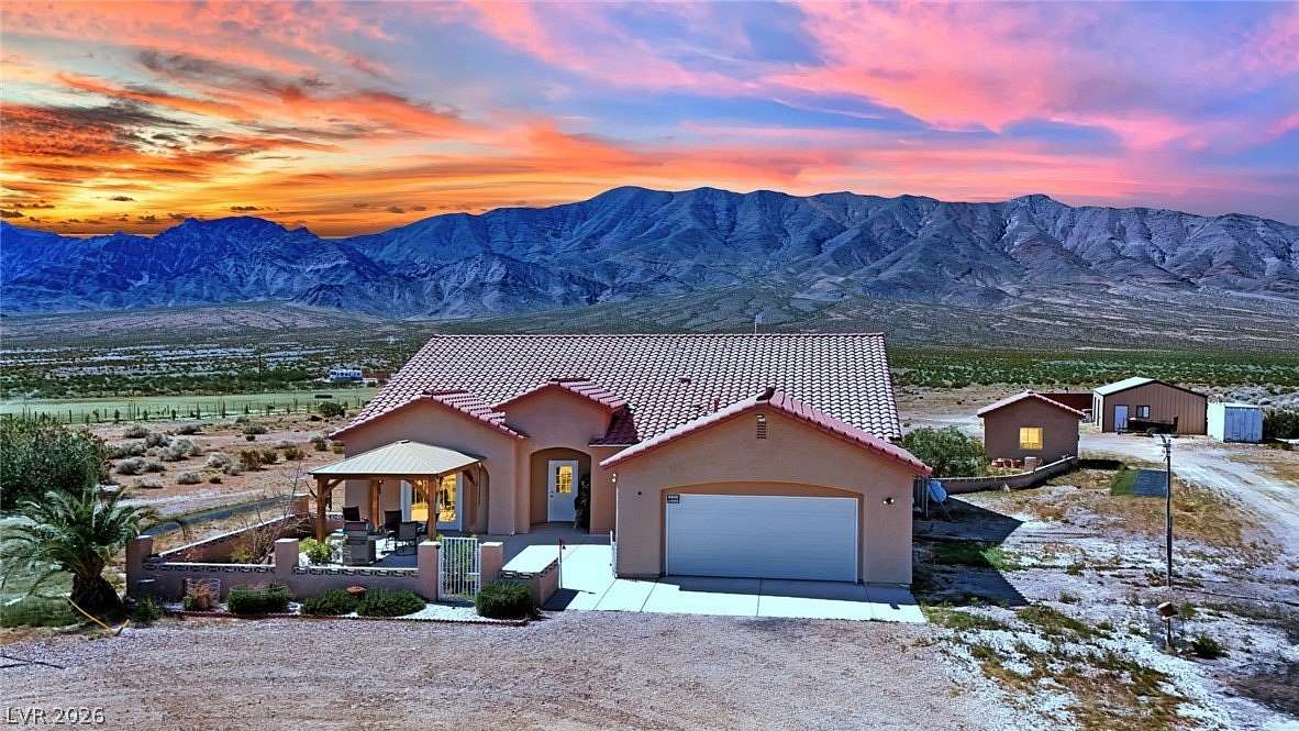 4.88 Acres of Land with Home for Sale in Amargosa Valley, Nevada