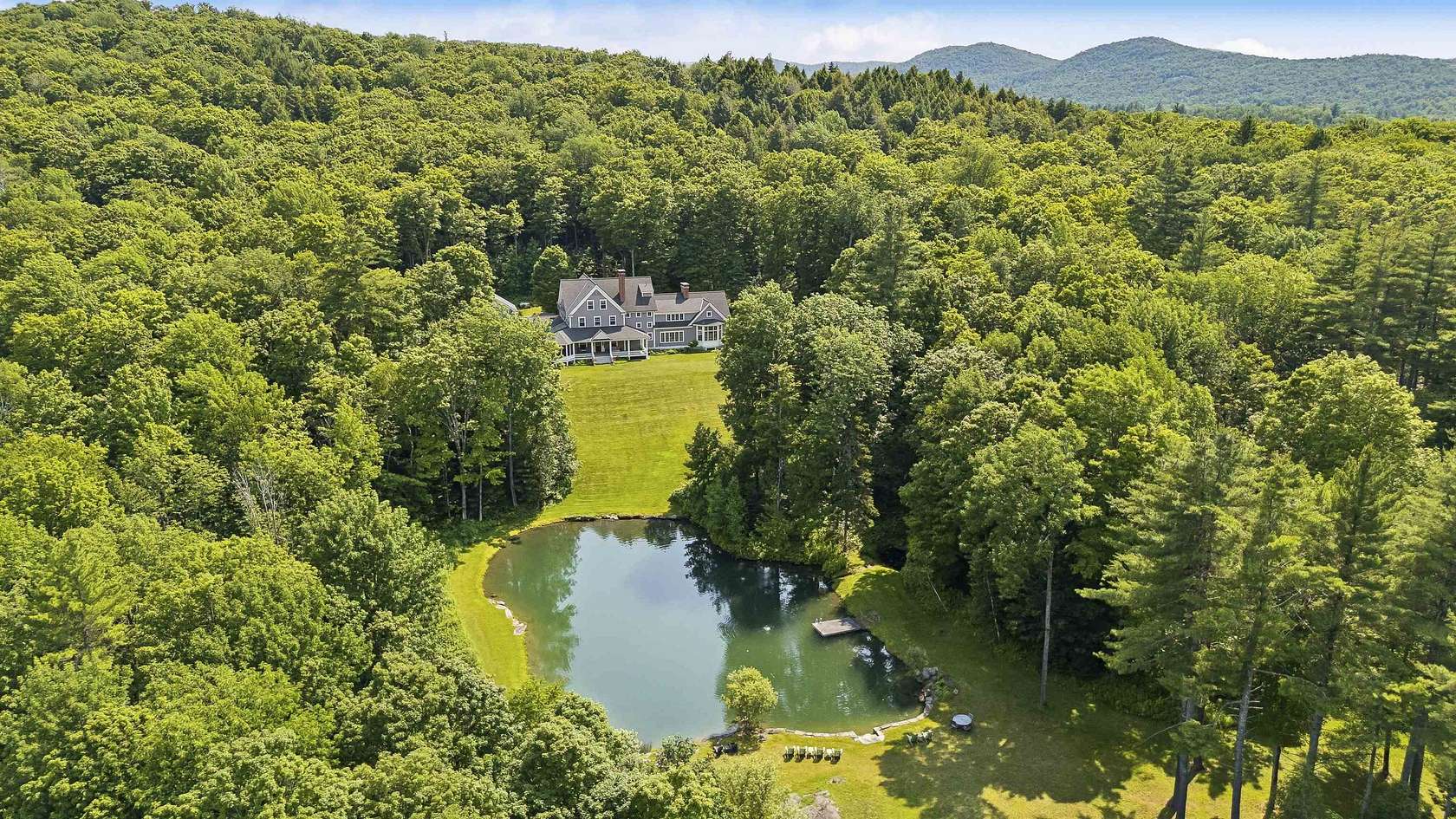 54.3 Acres of Recreational Land with Home for Sale in Barnard, Vermont