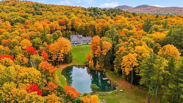54.3 Acres of Recreational Land with Home for Sale in Barnard, Vermont