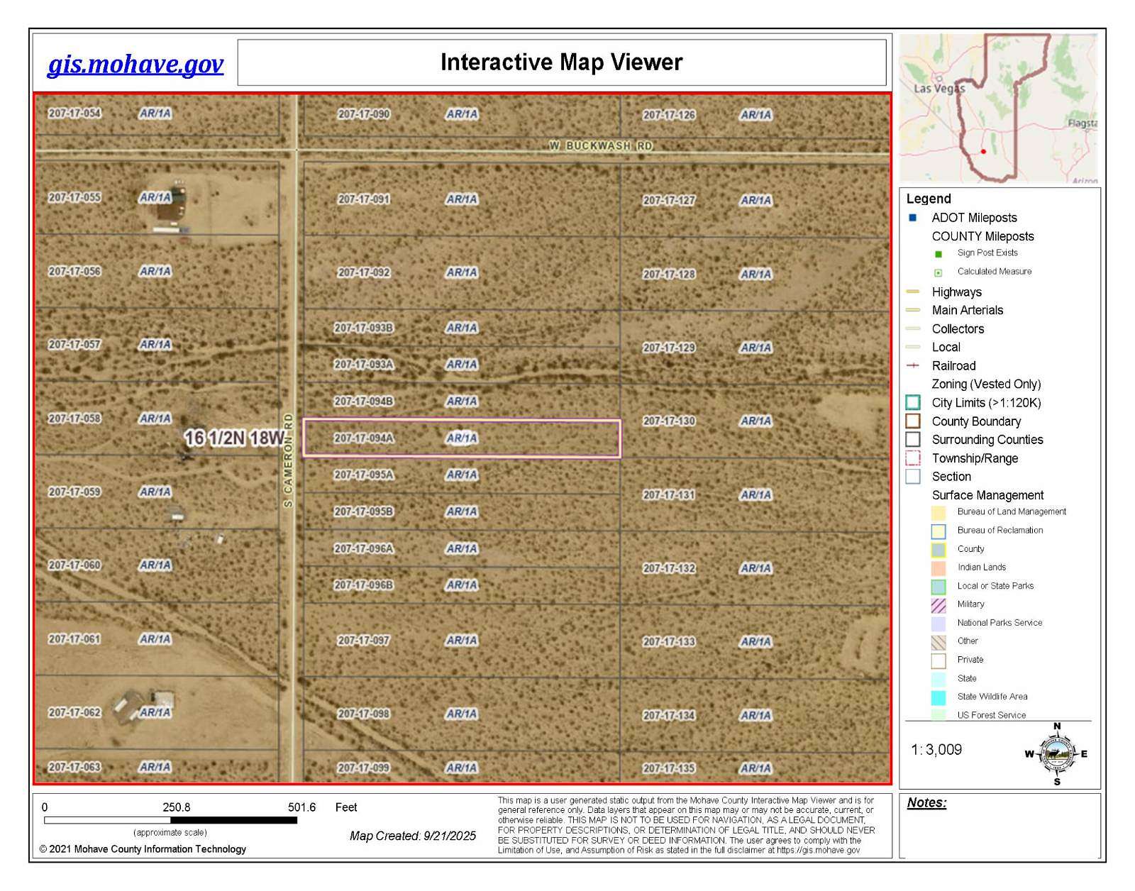1 Acre of Land for Auction in Yucca, Arizona
