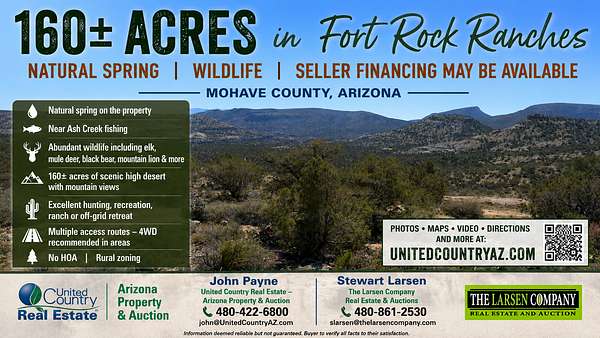 160 Acres of Land for Sale in Kingman, Arizona