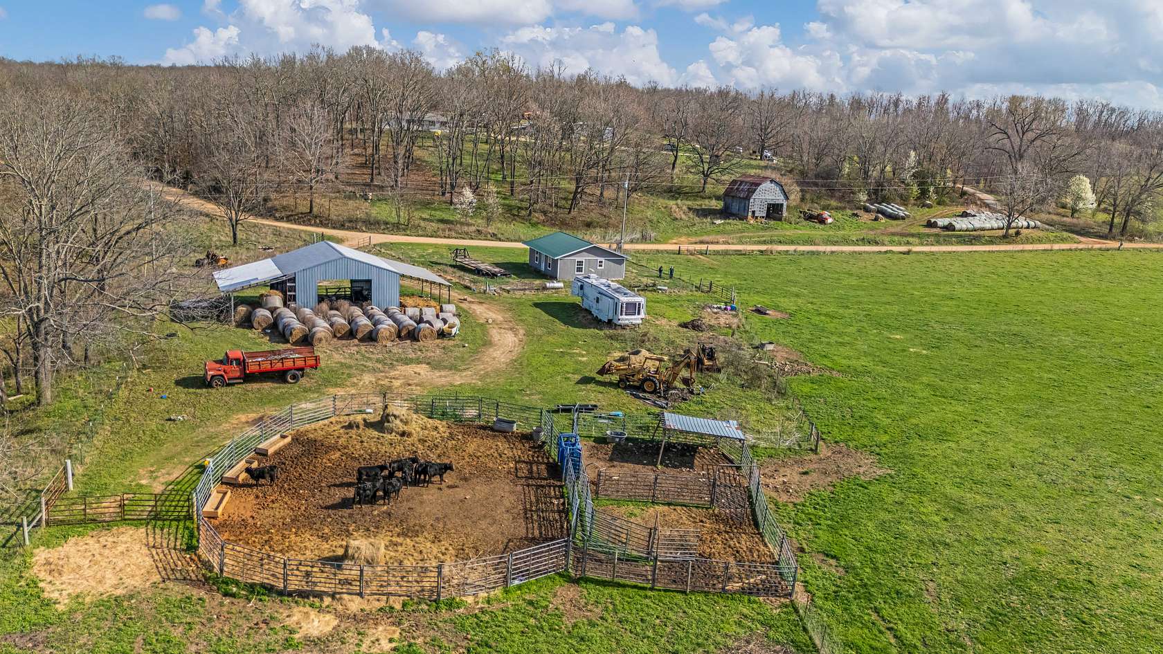 247 Acres of Land with Home for Sale in Koshkonong, Missouri