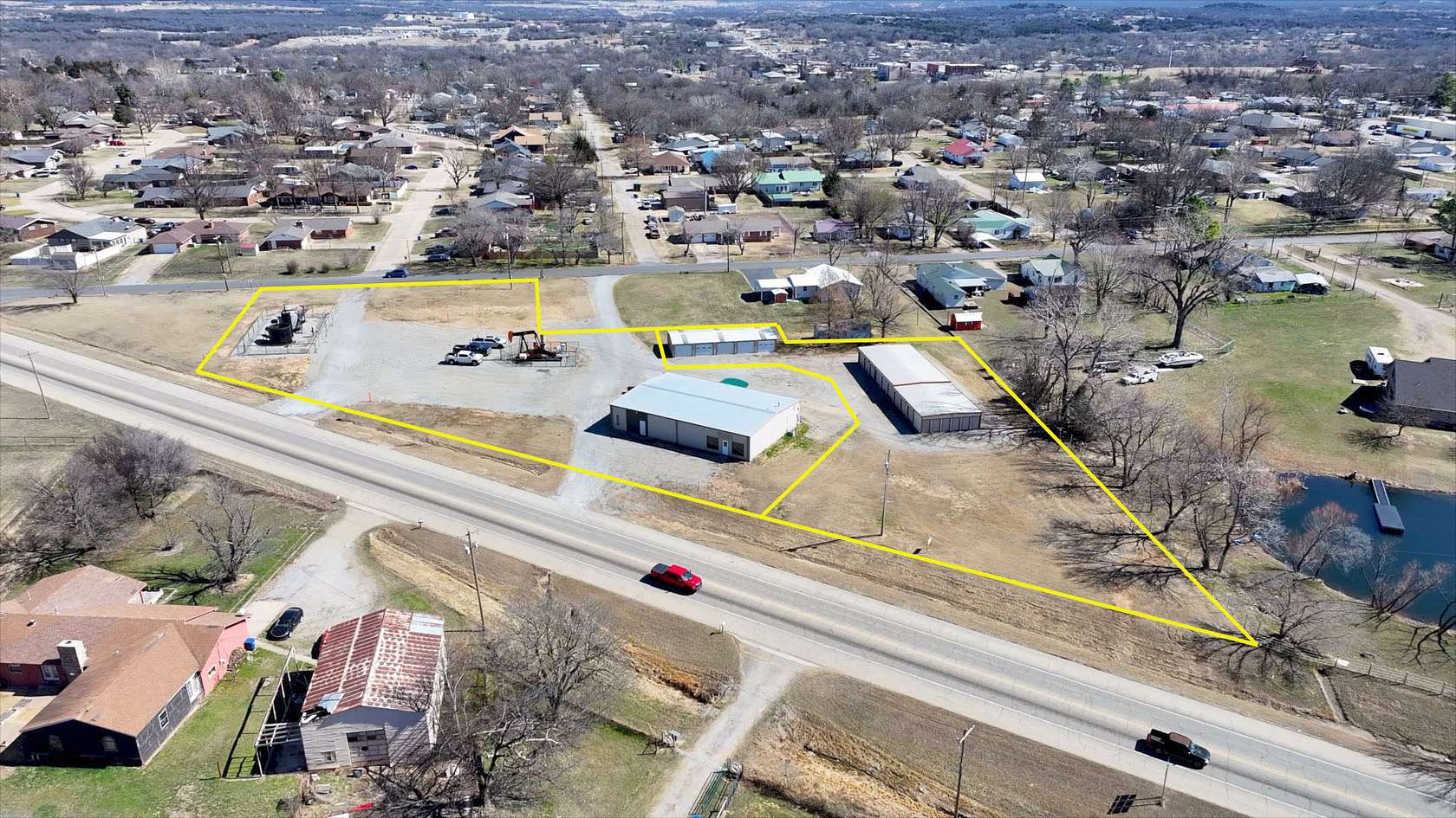2.15 Acres of Commercial Land for Auction in Drumright, Oklahoma