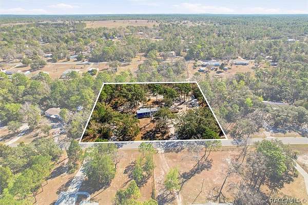 2.3 Acres of Land with Home for Sale in Homosassa, Florida