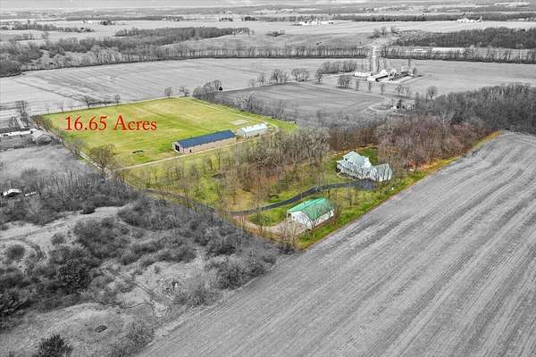 16.6 Acres of Land with Home for Sale in West Liberty, Ohio
