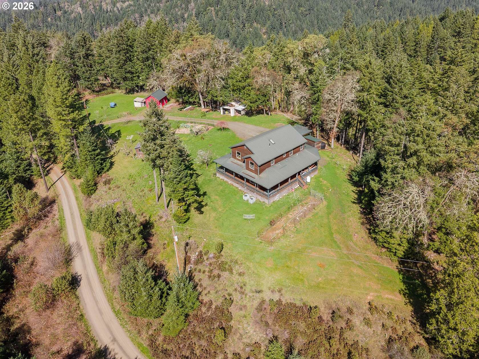 7.3 Acres of Land with Home for Sale in Oakland, Oregon