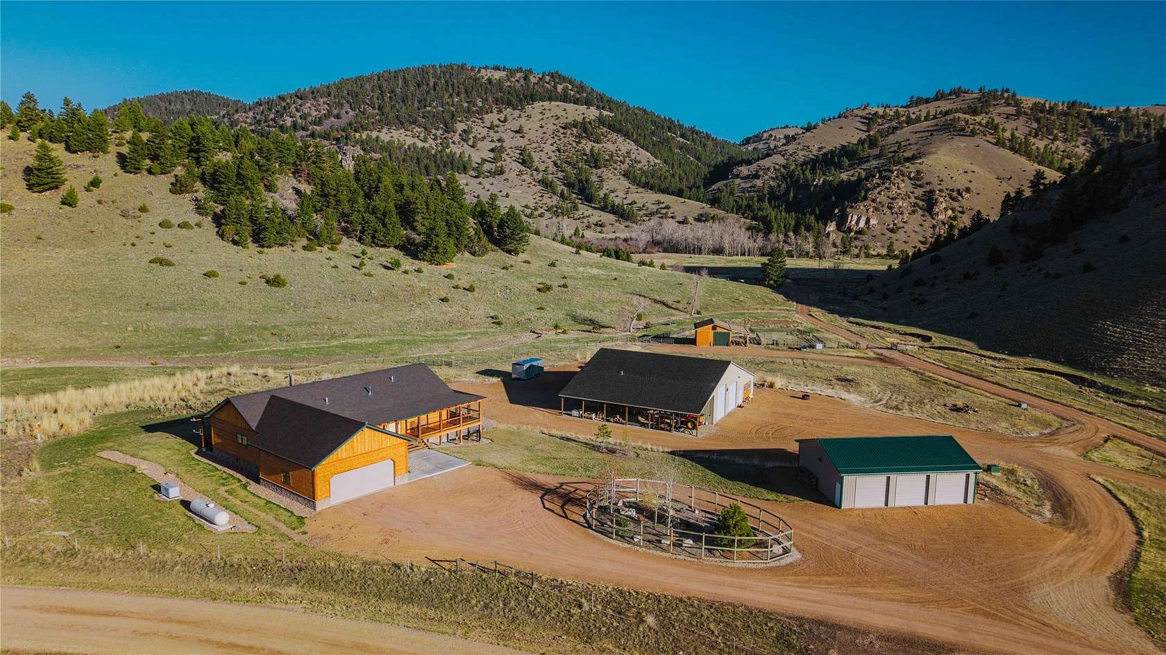 7 Acres of Land with Home for Sale in Hall, Montana