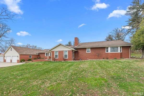 3.44 Acres of Land with Home for Sale in Huntingburg, Indiana