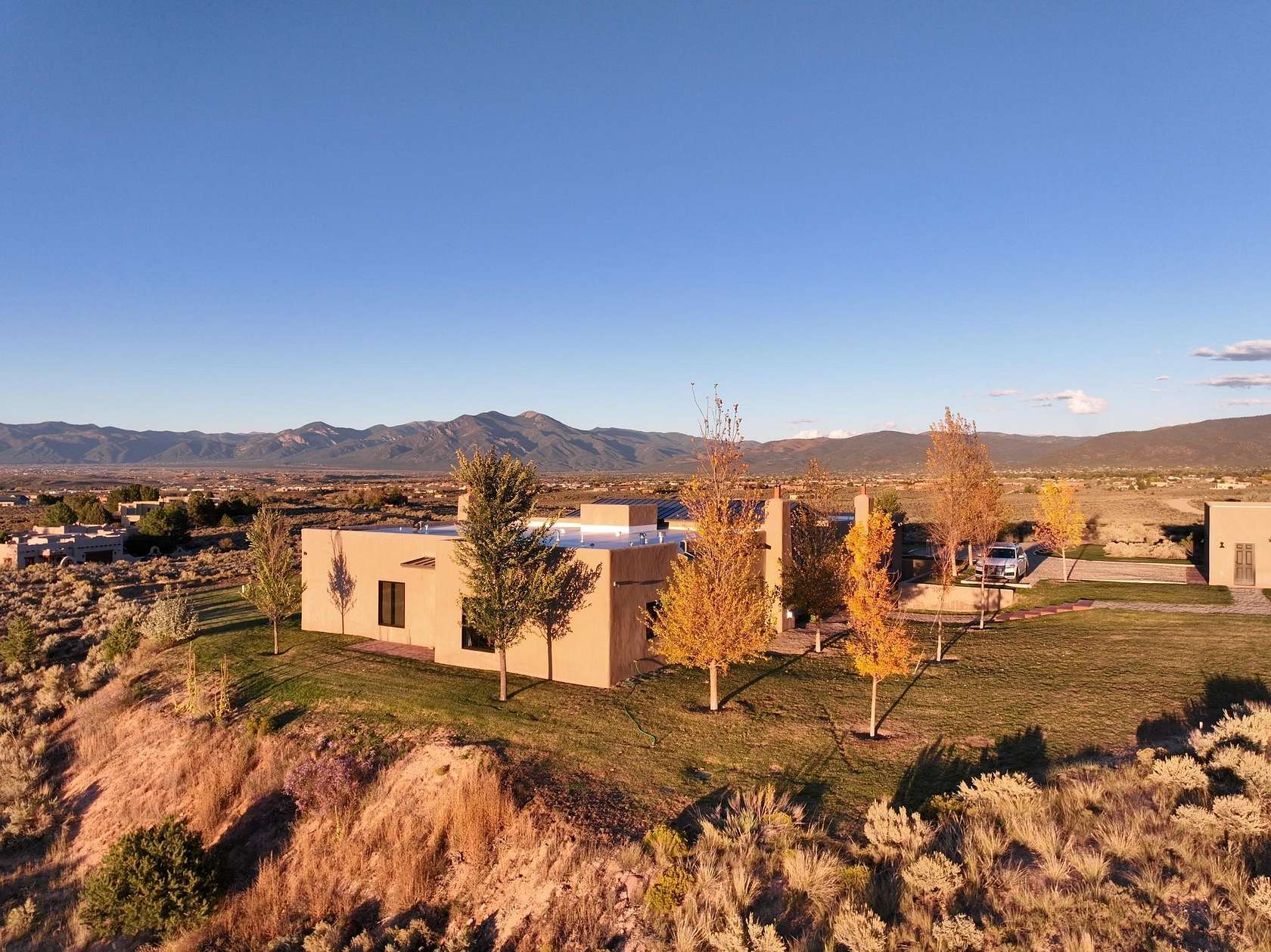 9.77 Acres of Land with Home for Sale in Ranchos de Taos, New Mexico