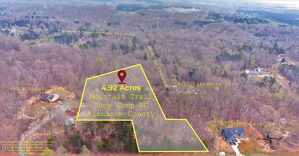5 Acres of Residential Land for Sale in Snow Camp, North Carolina