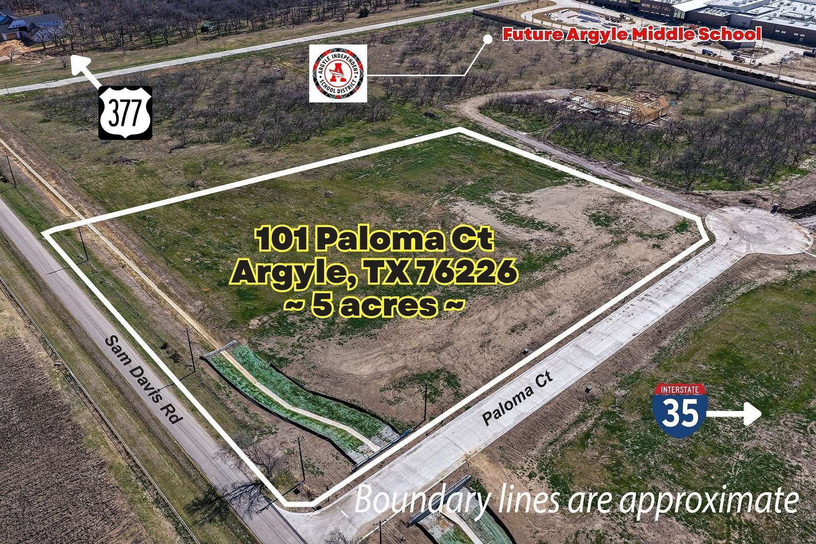 5 Acres of Residential Land for Sale in Argyle, Texas