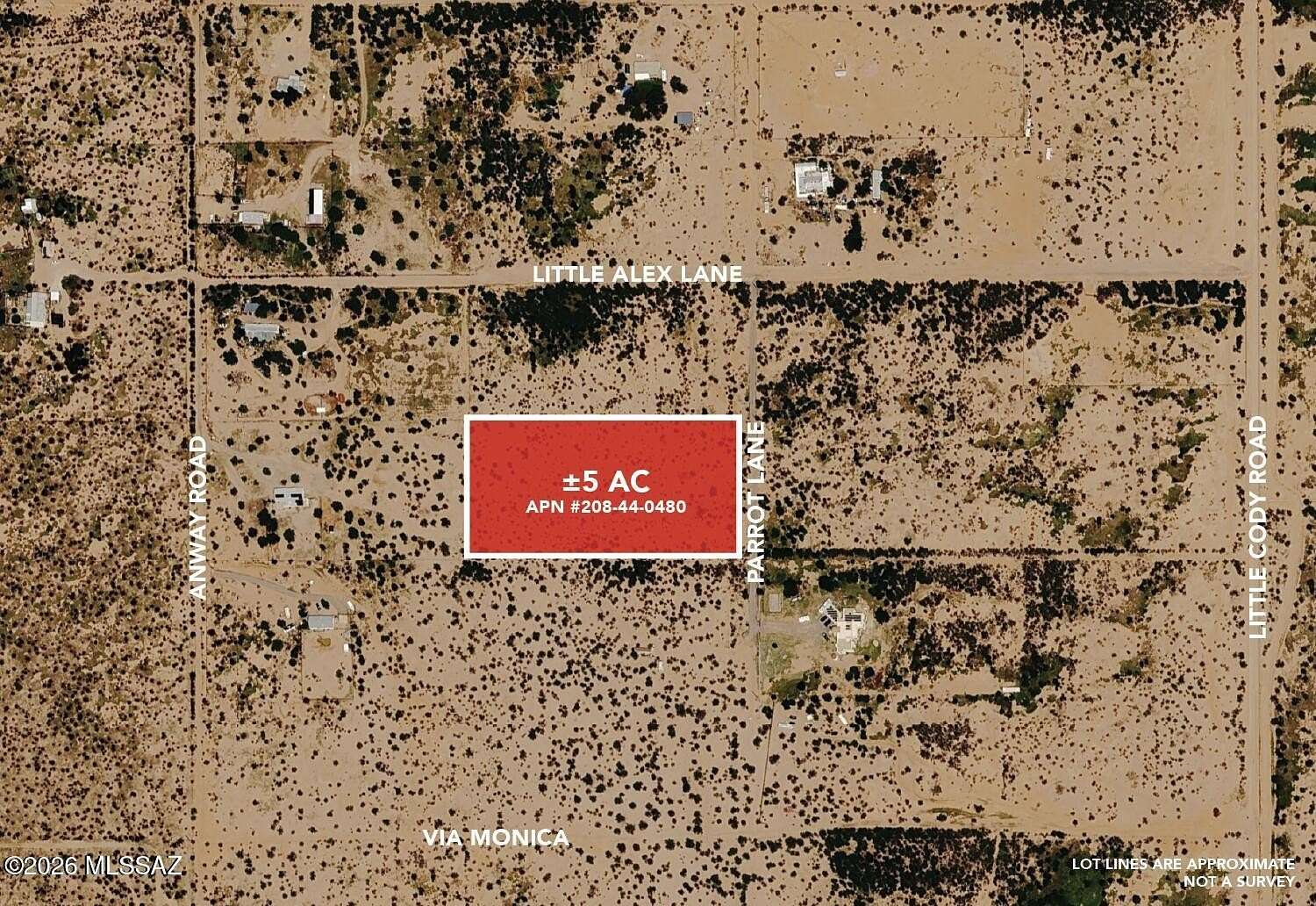 5 Acres of Residential Land for Sale in Marana, Arizona