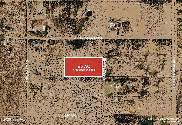 5 Acres of Residential Land for Sale in Marana, Arizona