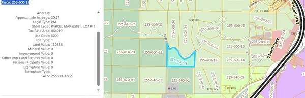 20.6 Acres of Land for Sale in Lebec, California