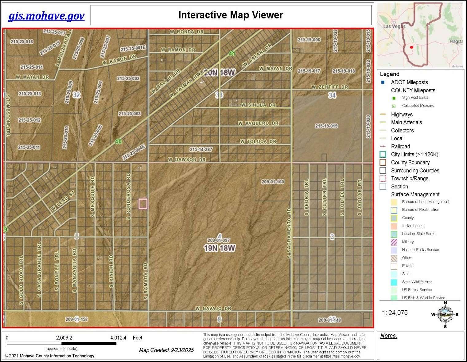 2.2 Acres of Land for Sale in Golden Valley, Arizona
