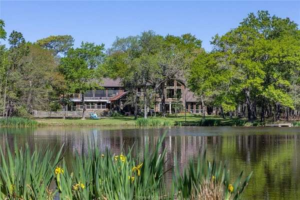 41 Acres of Recreational Land with Home for Sale in Bedias, Texas