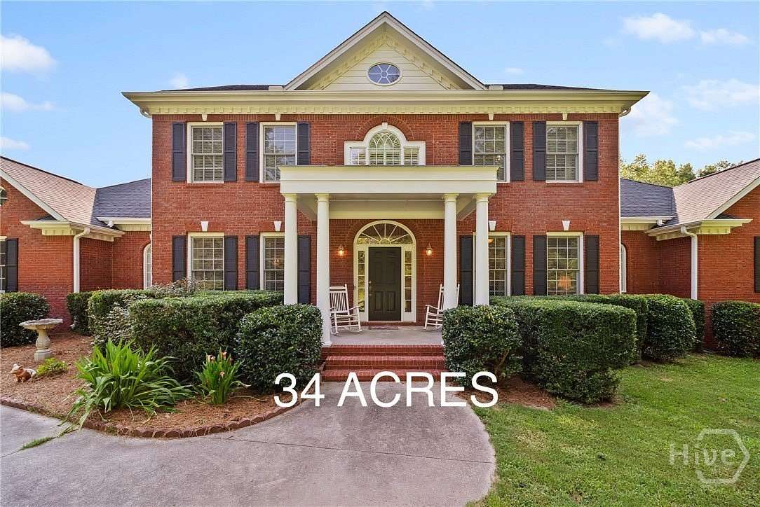 34 Acres of Agricultural Land with Home for Sale in Conyers, Georgia