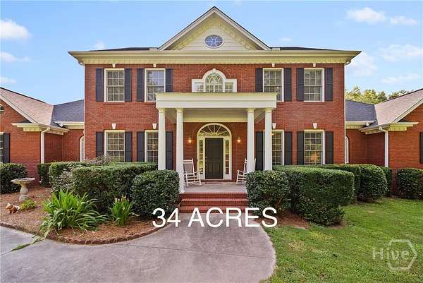 34 Acres of Agricultural Land with Home for Sale in Conyers, Georgia