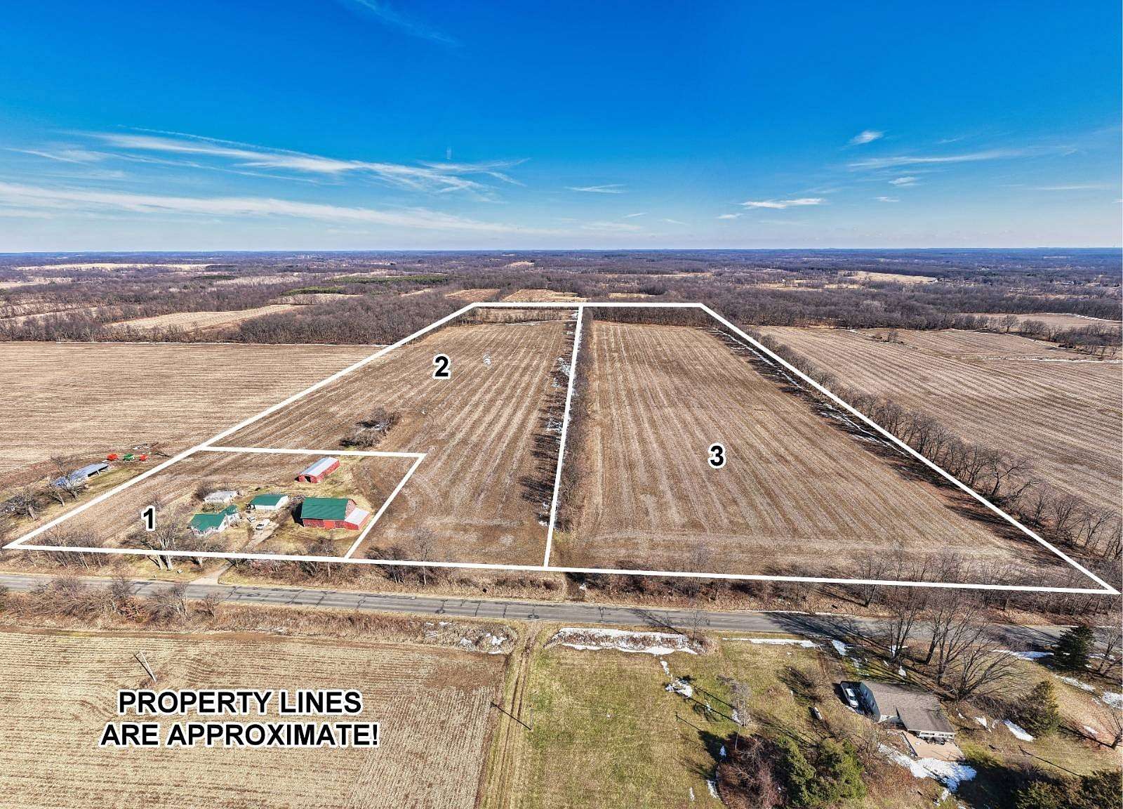 80 Acres of Land with Home for Auction in Homer, Michigan