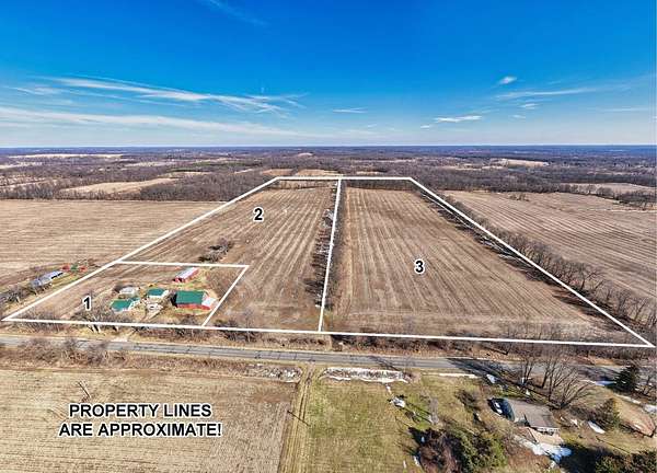 80 Acres of Land with Home for Auction in Homer, Michigan