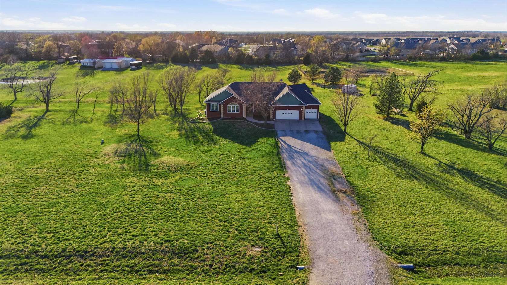 4.69 Acres of Land with Home for Sale in Mulvane, Kansas