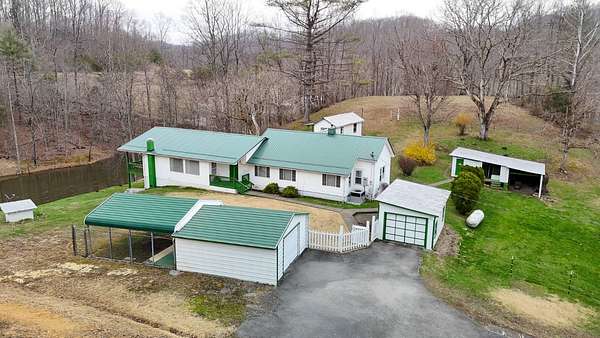 69 Acres of Land with Home for Sale in Frametown, West Virginia