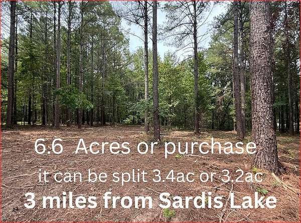 6.6 Acres of Residential Land for Sale in Sardis, Mississippi