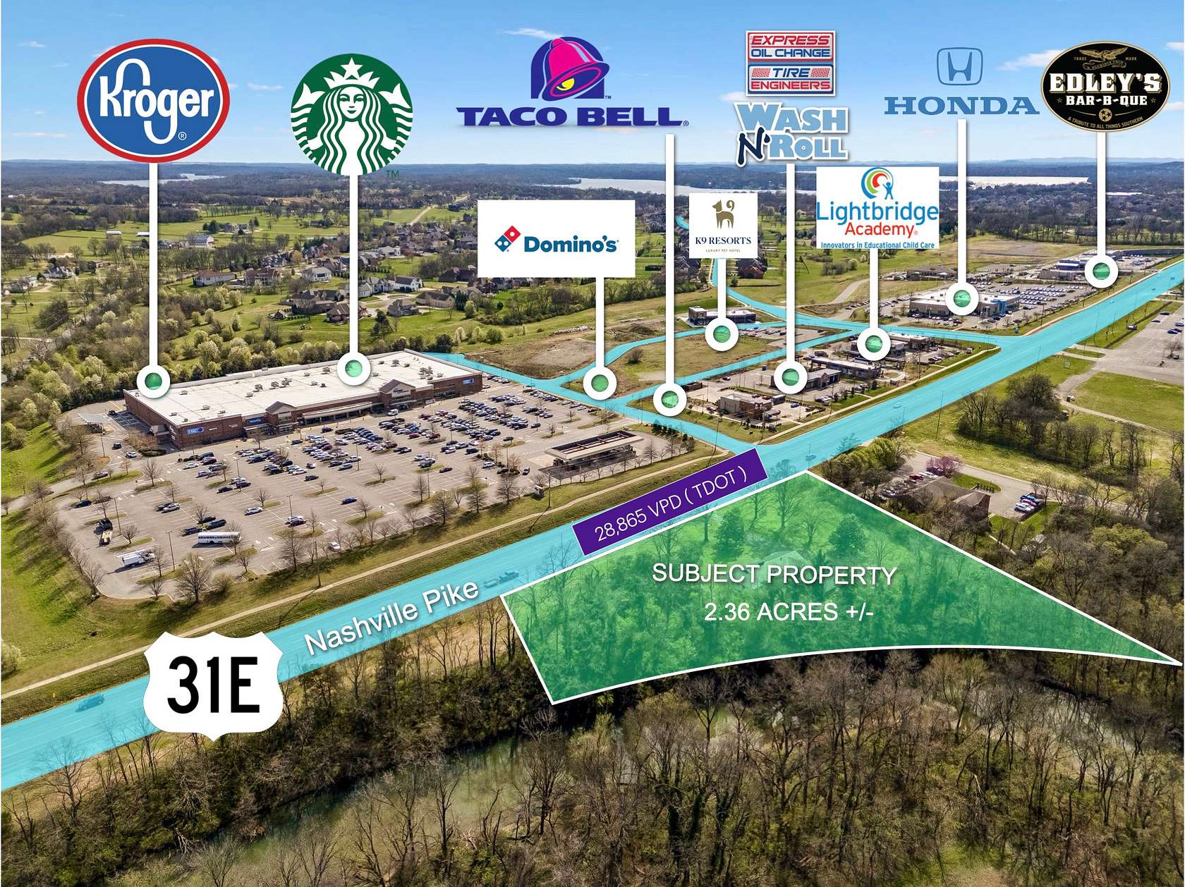 2.36 Acres of Improved Mixed-Use Land for Lease in Gallatin, Tennessee