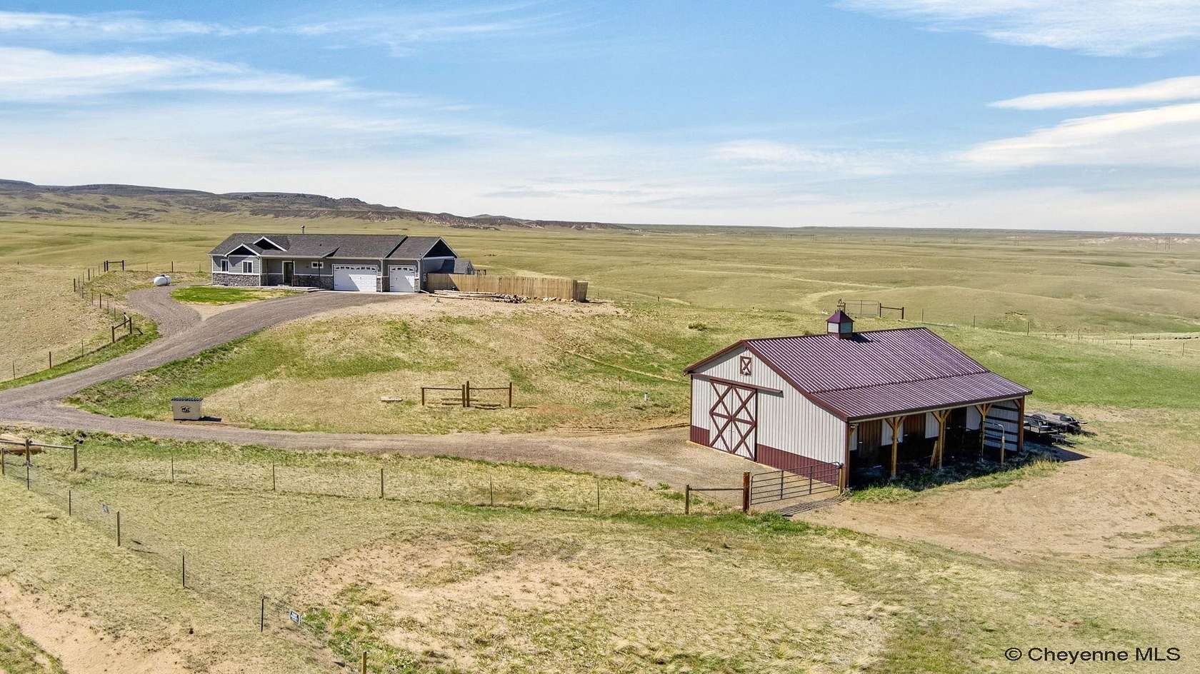 11.6 Acres of Land with Home for Sale in Cheyenne, Wyoming
