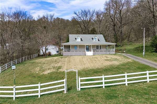 44.2 Acres of Agricultural Land with Home for Sale in Canehill, Arkansas