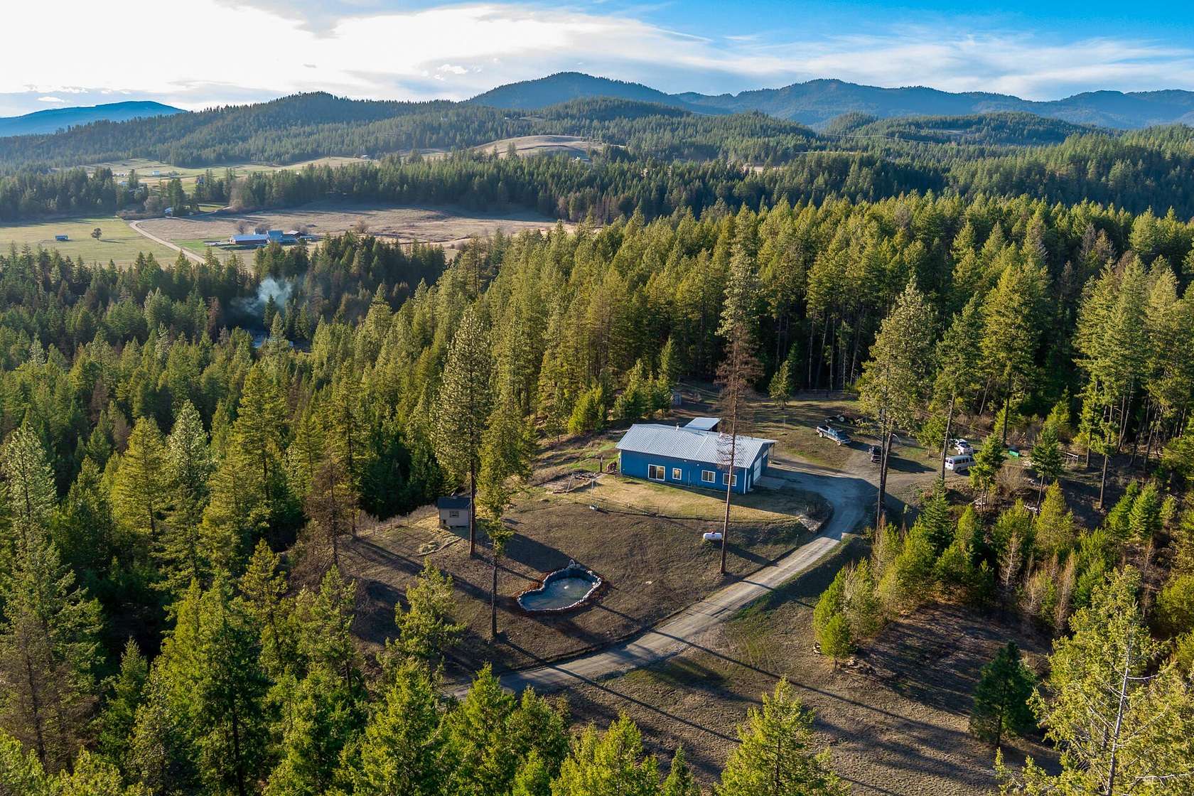 11.8 Acres of Land with Home for Sale in Chewelah, Washington