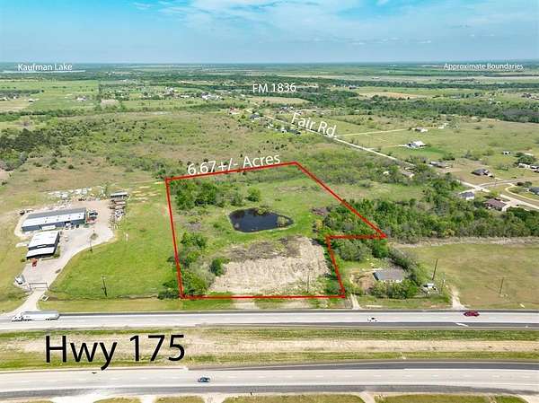 6.67 Acres of Commercial Land for Sale in Kaufman, Texas