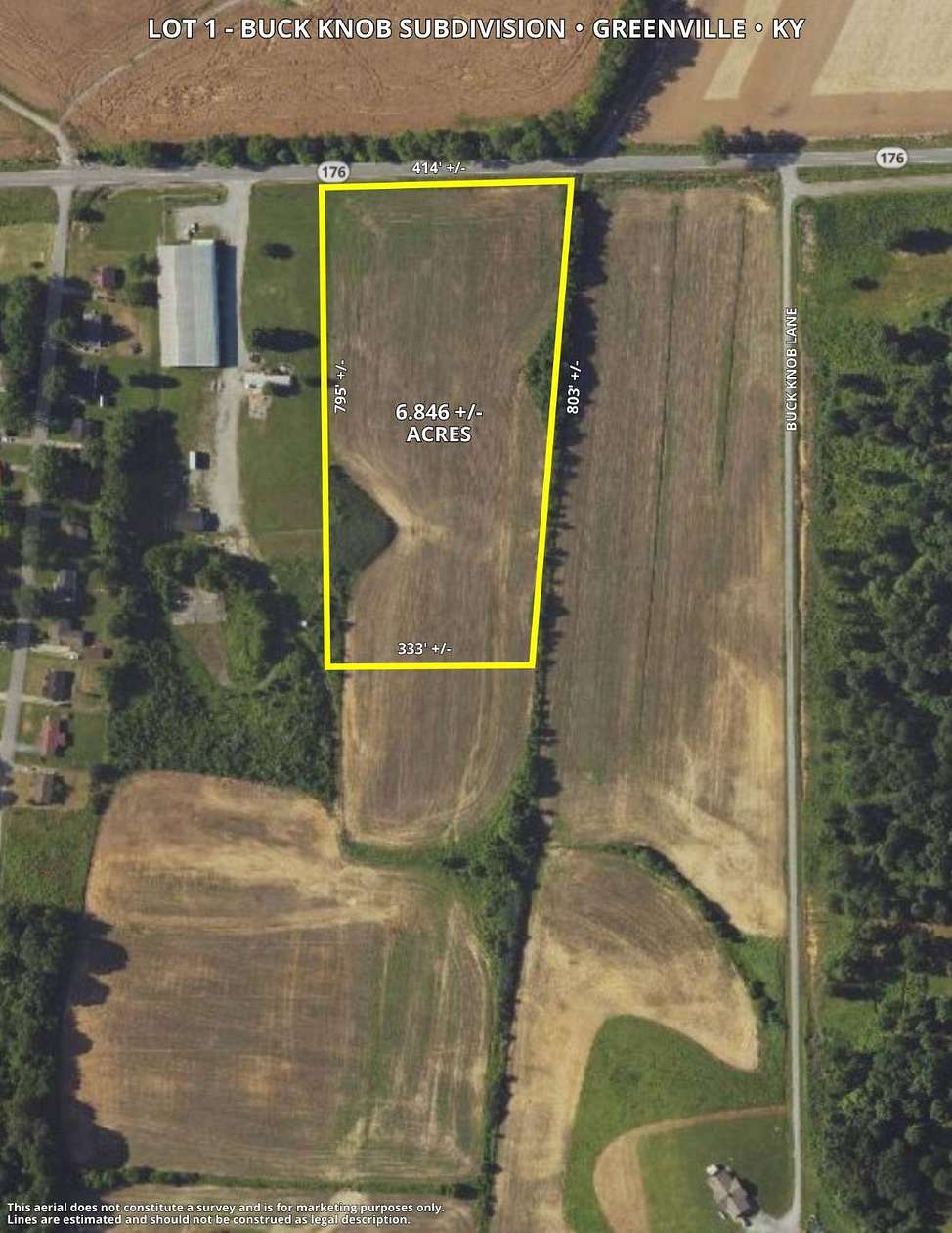 6.85 Acres of Residential Land for Sale in Greenville, Kentucky