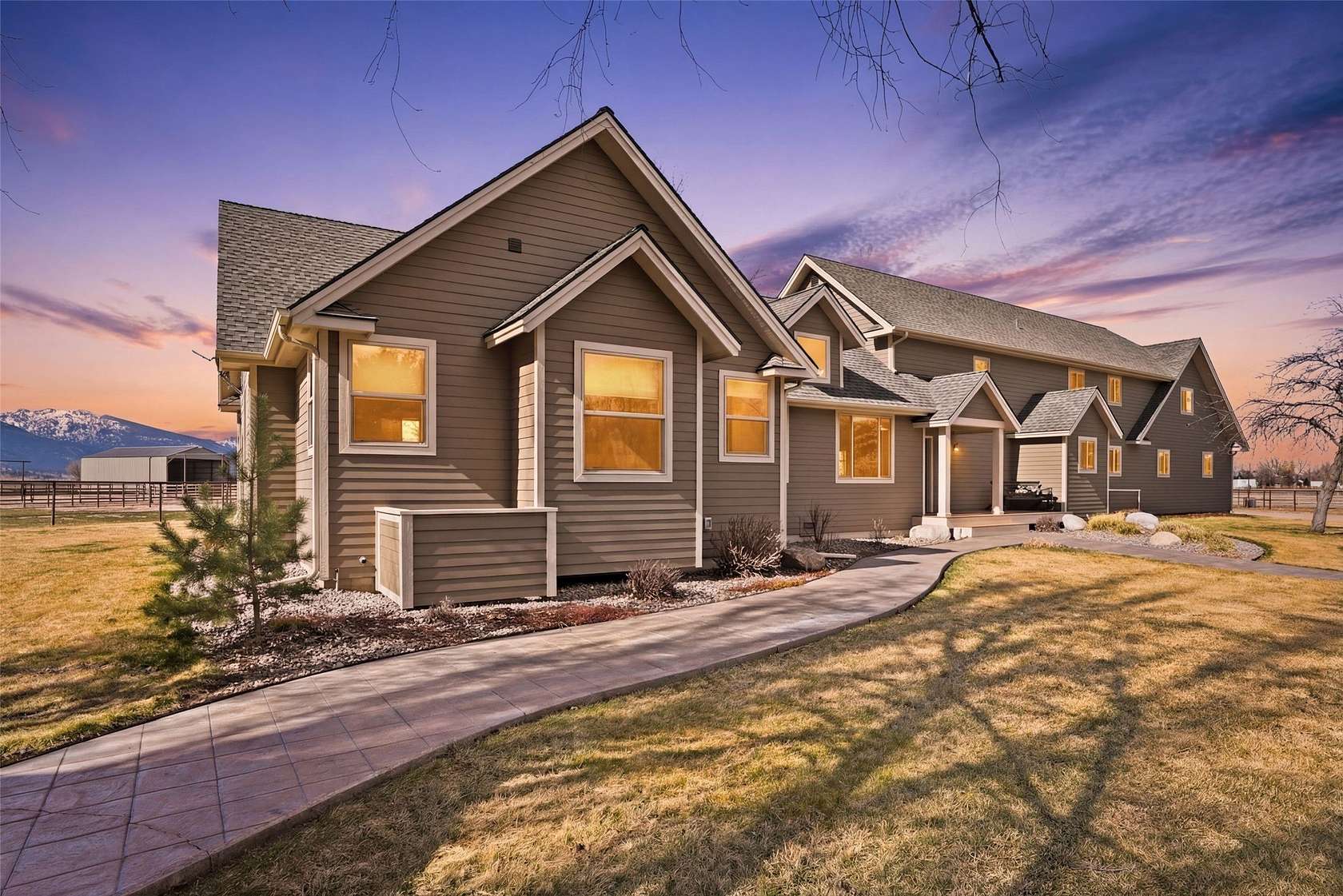 5 Acres of Land with Home for Sale in Corvallis, Montana