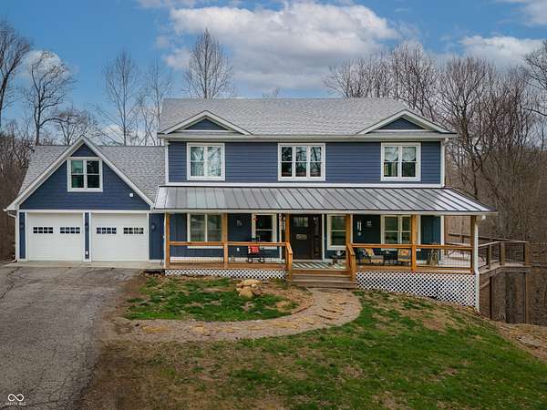 5 Acres of Land with Home for Sale in Nineveh, Indiana