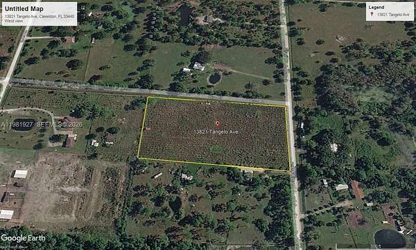 5 Acres of Residential Land for Sale in Clewiston, Florida