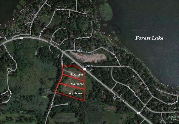 6.4 Acres of Residential Land for Sale in Forest Lake, Minnesota