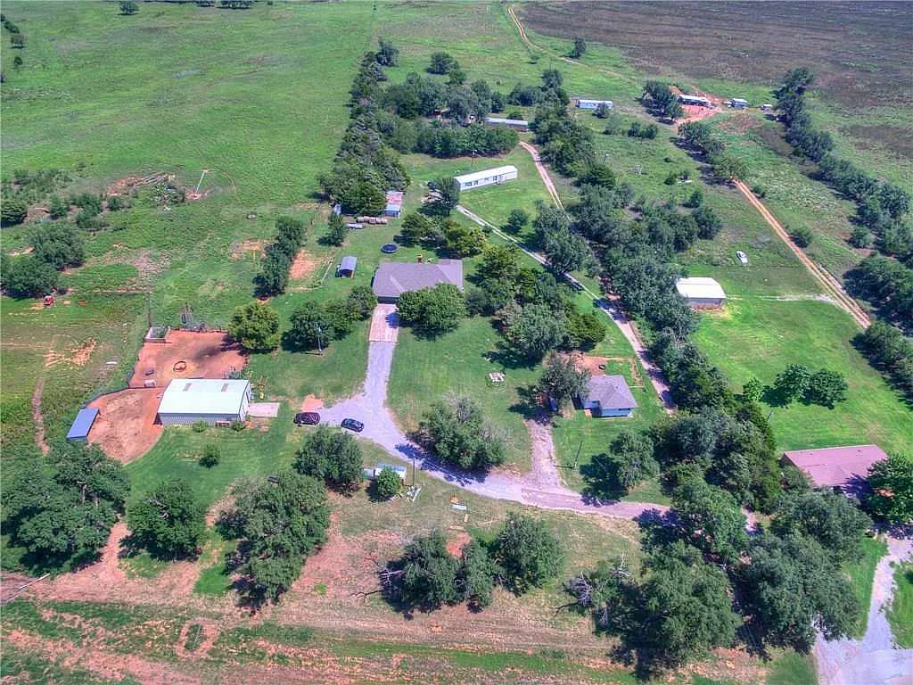 77 Acres of Land with Home for Lease in Clinton, Oklahoma