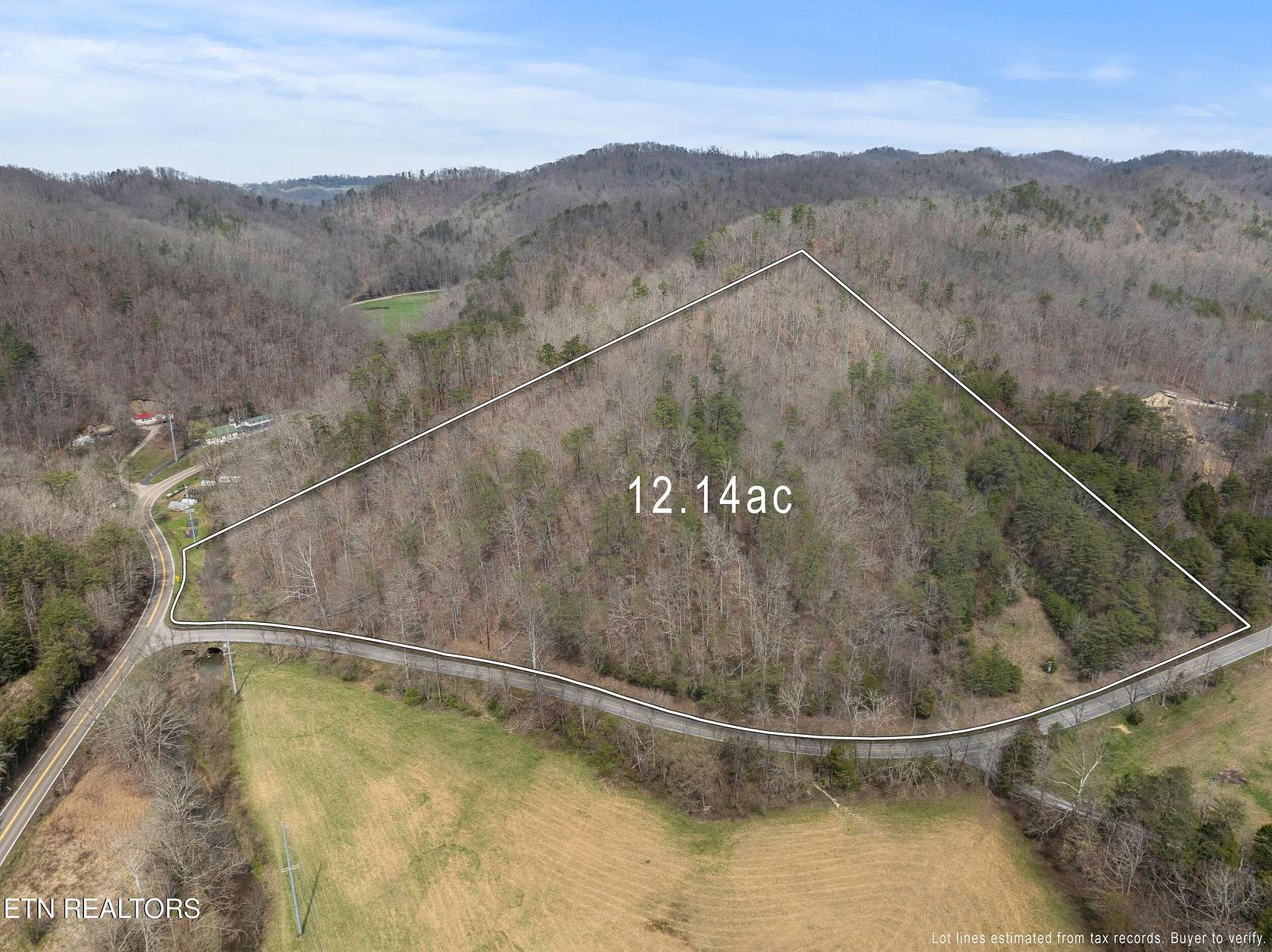 12.1 Acres of Recreational & Residential Land for Sale in Maynardville, Tennessee