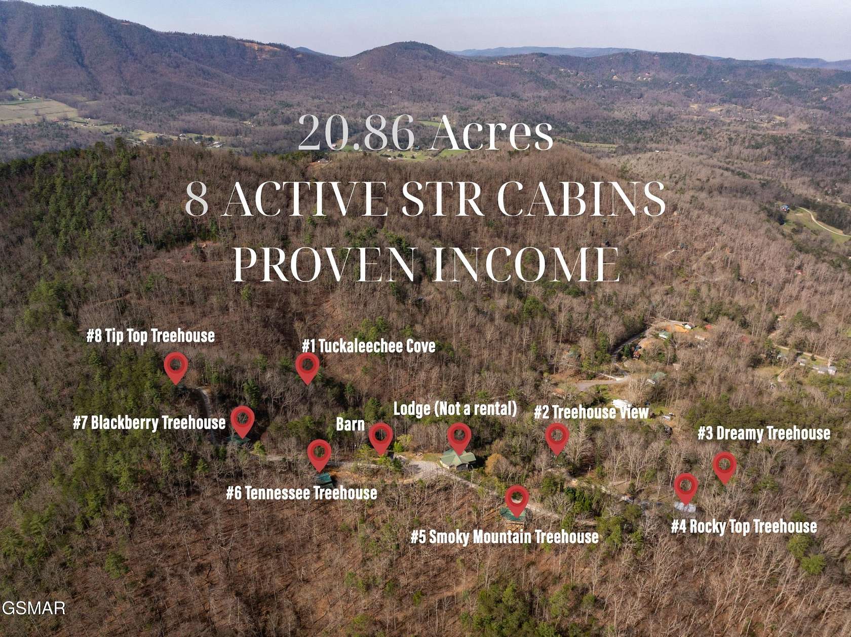 20.9 Acres of Land with Home for Sale in Townsend, Tennessee