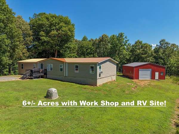 6.27 Acres of Land with Home for Sale in Murphy, North Carolina