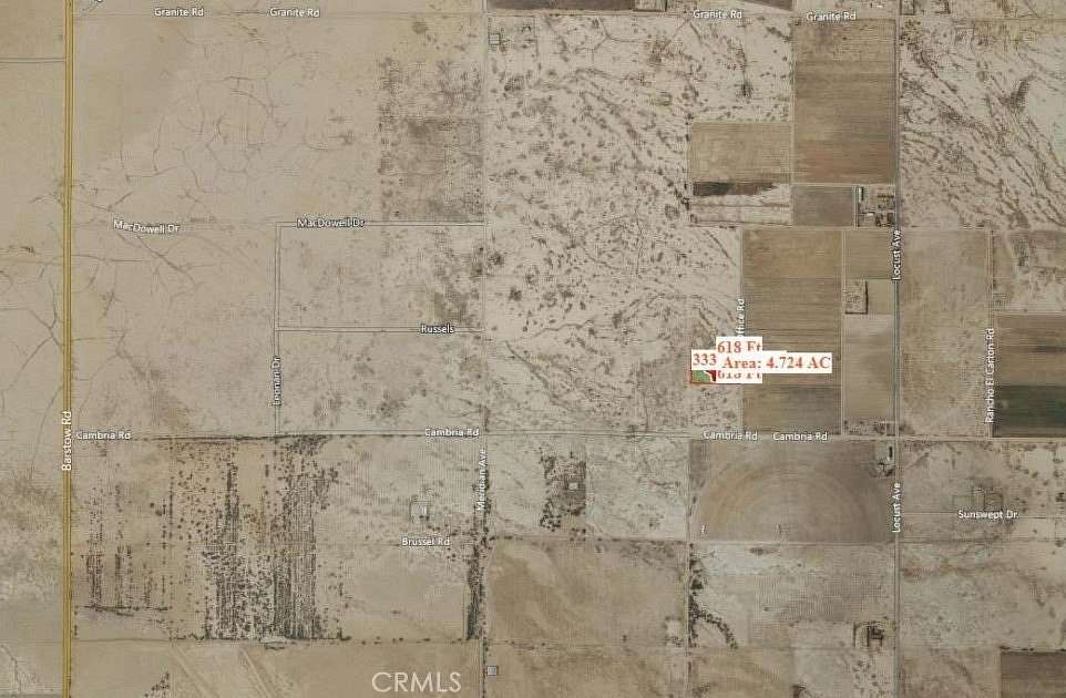 4.72 Acres of Land for Sale in Lucerne Valley, California