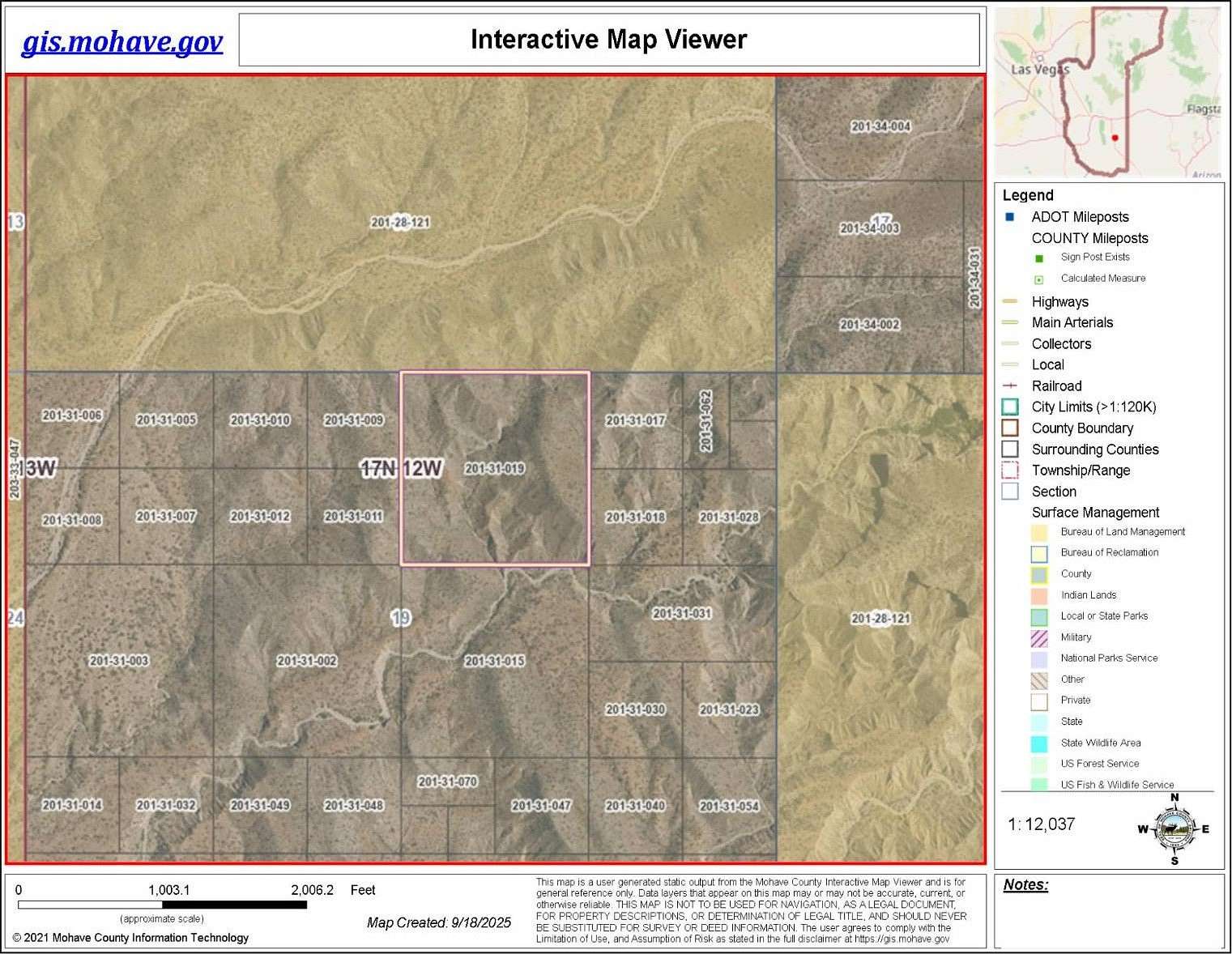40 Acres of Land for Sale in Wikieup, Arizona