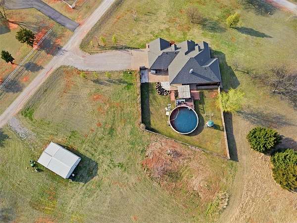 5.52 Acres of Land with Home for Sale in Yukon, Oklahoma