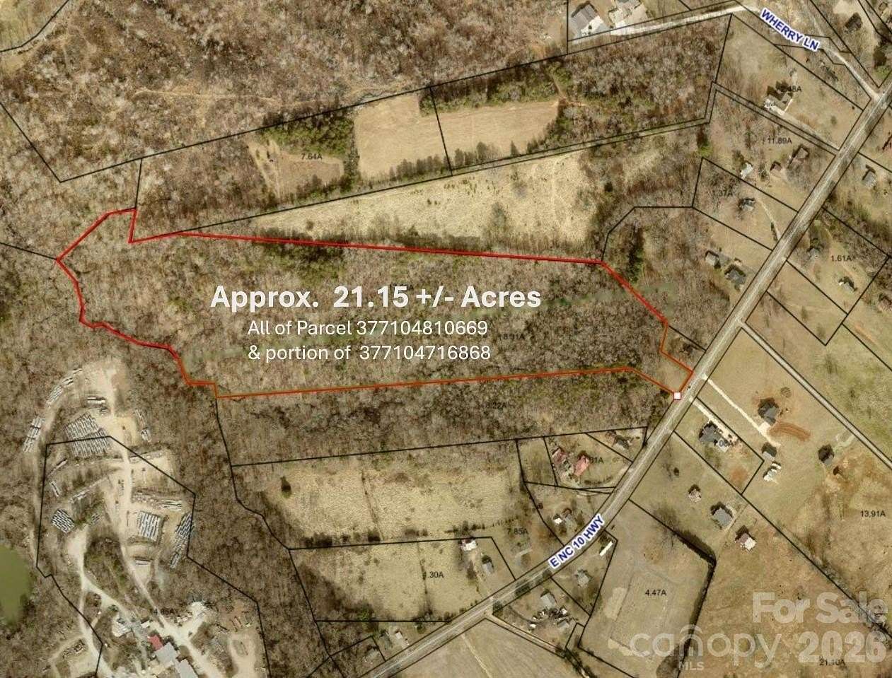 21.2 Acres of Land for Sale in Catawba, North Carolina