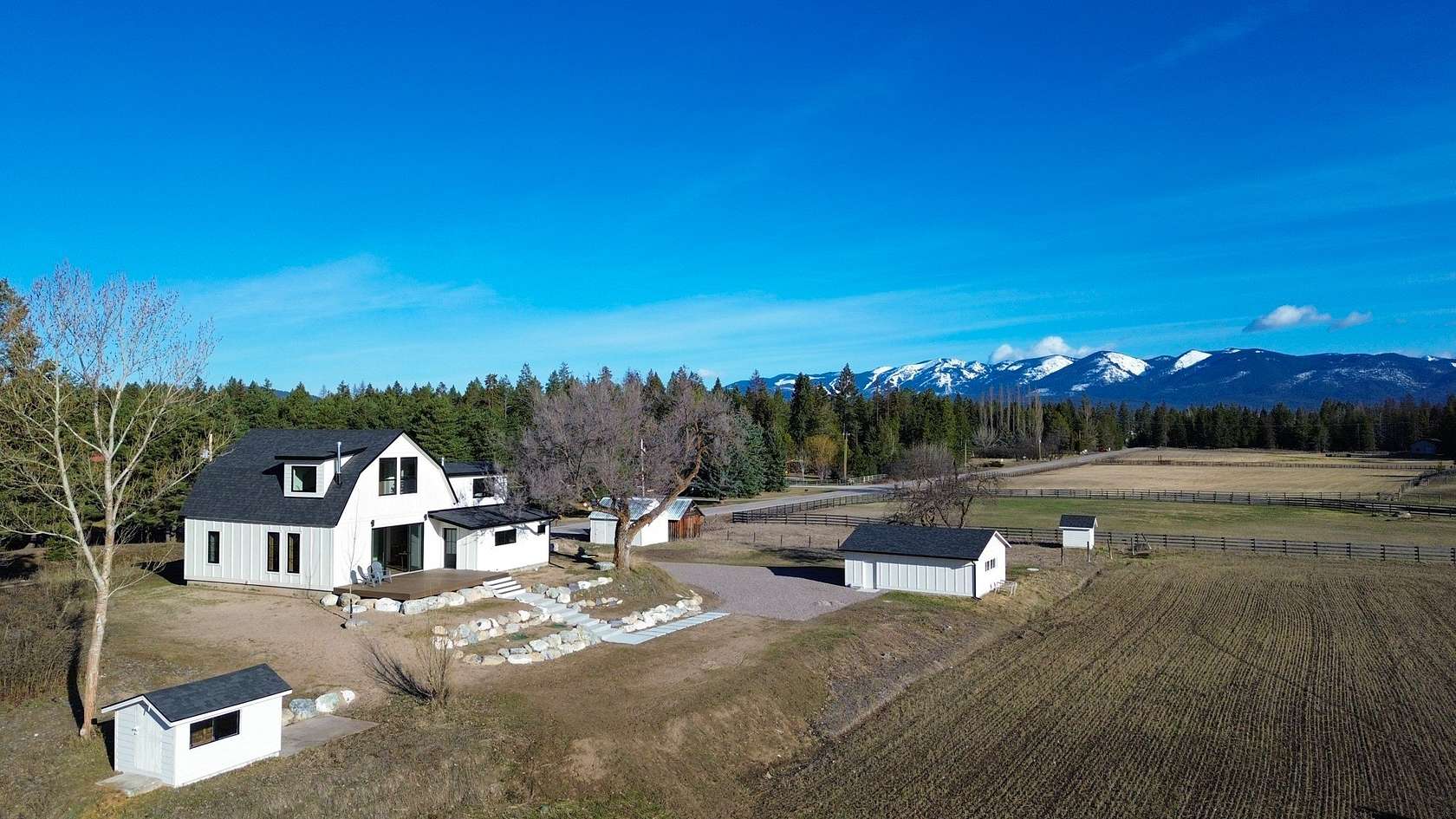 2.56 Acres of Land with Home for Sale in Columbia Falls, Montana